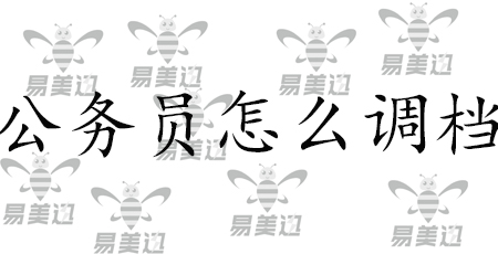 公务员怎么调档？