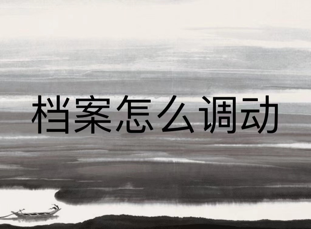 档案怎么调动