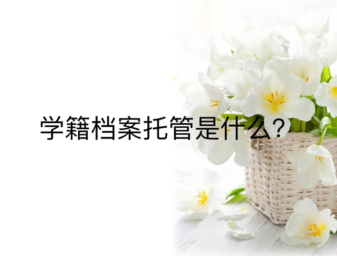 学籍档案托管是什么？